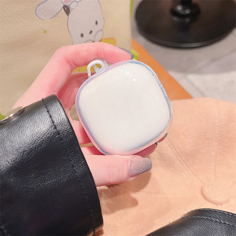 حافظة لهاتف Redmi Buds 6 Play، غطاء حماية لسماعات الأذن من مادة TPU بتصميم زهرة/قلب حب/فراشة/دب/أرنب/كرز مع سلسلة مفاتيح