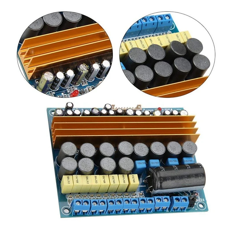 A69F-Digital Power Amplifier Board, 100W+100W+4X50W AMP Module TPA3116 5.1 Sound-Channel Class D Audio Amplifier Board