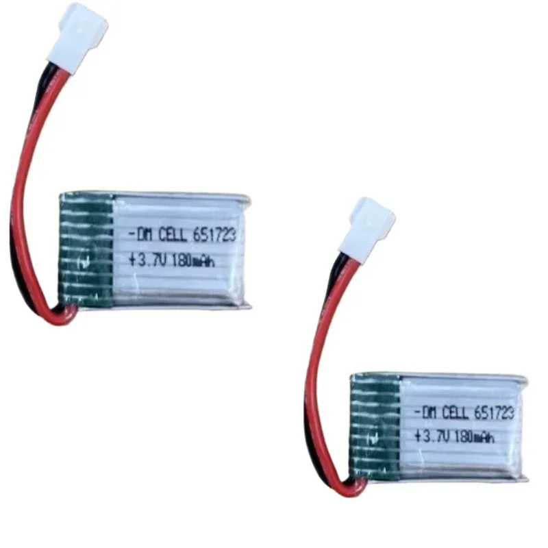 جديد 651723 3.7V 180mAh PH2.0 بطارية توصيل خارجي ل U839 E010 E011 H20 S8 H36 F36 E013 CX-95 NH010 أجهزة الاستقبال عن بعد قطع الغيار RC