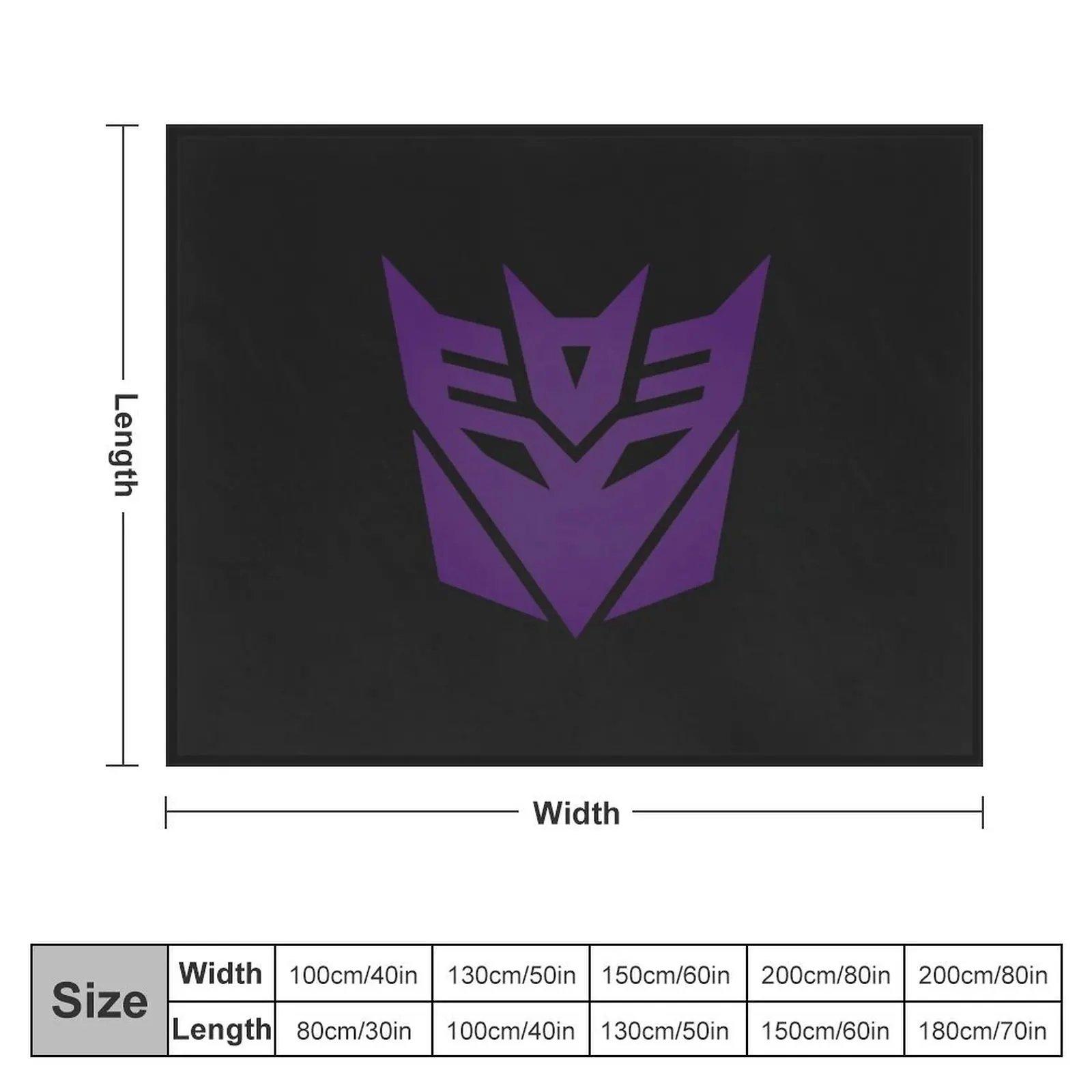 Decepticons Logo Throw Blanket Bed Bed covers Summer Beddings Beach Blankets