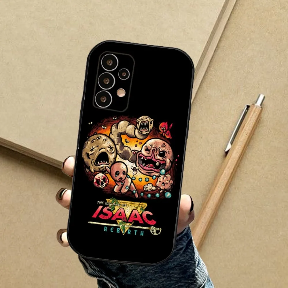 The B-Binding I-Isaac Fanart Phone Case For Samsung S24,23,23,22,30,21,10,9,Note20 Ultra,Lite,Ultra,5G,Plus,FE,Black Soft Case