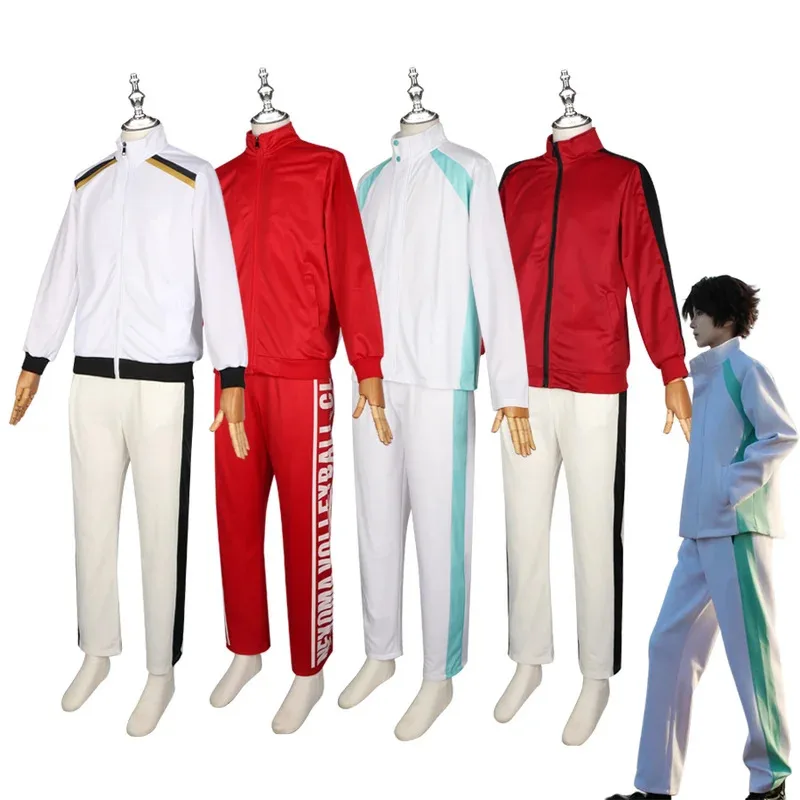 

Унисекс Haikyuu аниме косплей волейбольный трикотаж Karasuno Aoba Johsai Shiratorizawa Nekoma униформа настраиваемый костюм