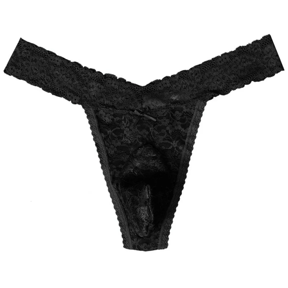 New 3 Colors Elegant Fashionable Briefs 1pcs Breathable Comfortable Lace Large Size Men Panties Sexy Underwear