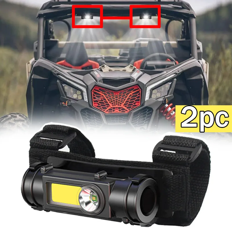 

LED Light For 1.25-2.0" Roll Bar UTV ATV Compatible with Polaris RZR 800 900 1000 XP Turbo for cf moto for Can-am Maverick X3