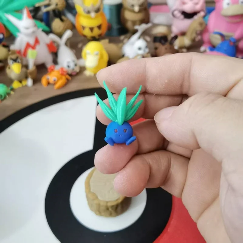 

Oddish Gloom Vileplume Anime Figures Proportion World 1:20 Diy 3D Printing Cartoon Character Kawaii Desktop Model Kid Toy Gift