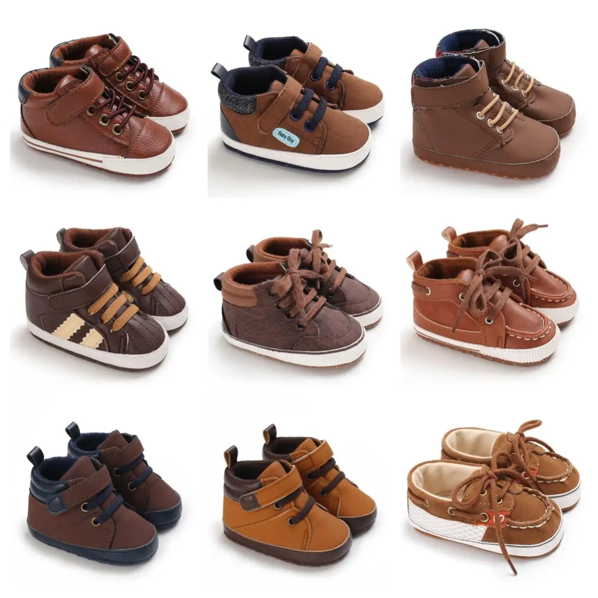 Baby Walking Shoes For Boys And Toddlers Going Out In England Soft Soled Anti Slip Newborn Shoes With Rubber Soles For Newborns