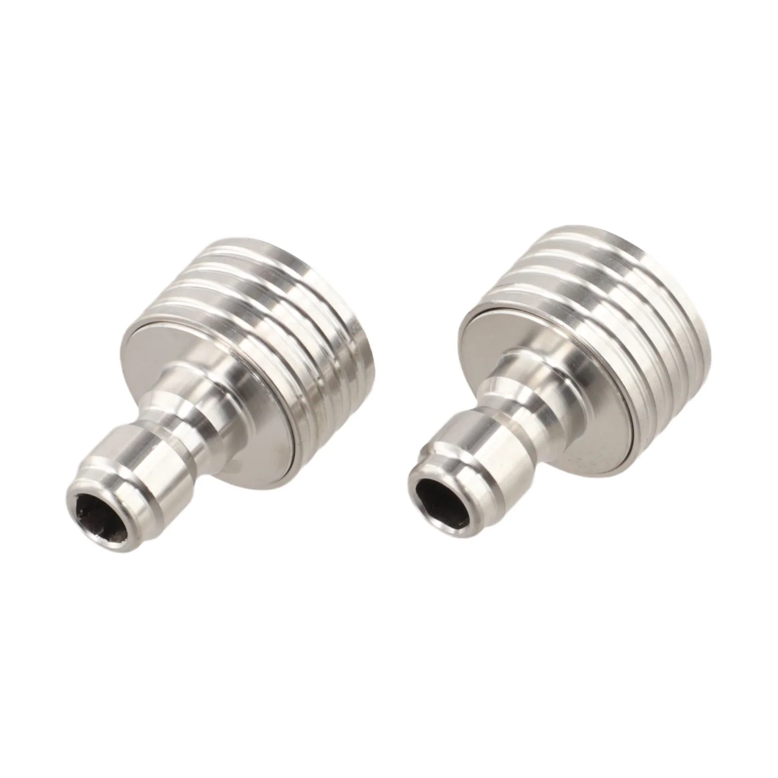 Lightweight Pressure Washer Attachment Cleaning Accessory Silver Finish Quick Connector Nozzle Rustproof Water Nozzle