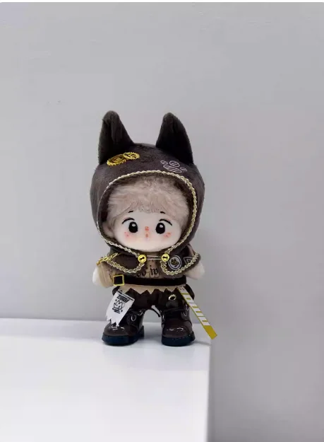 Traje de uniforme con orejas de lobo dorado para Cosplay, traje informal sin atributos, zapatos, pantalones, 10 cm, 15 cm, 20cm