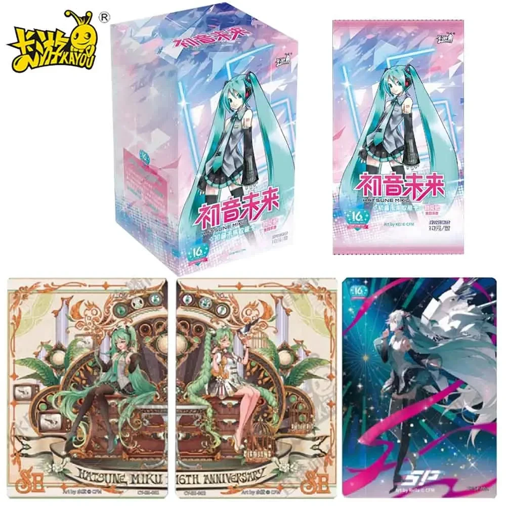 

KAYOU Hatsune Miku Cards First Sound Card Birthday Movement Greet Hatsune Miku 16th Anniversary Collection Cards Toy Gifts