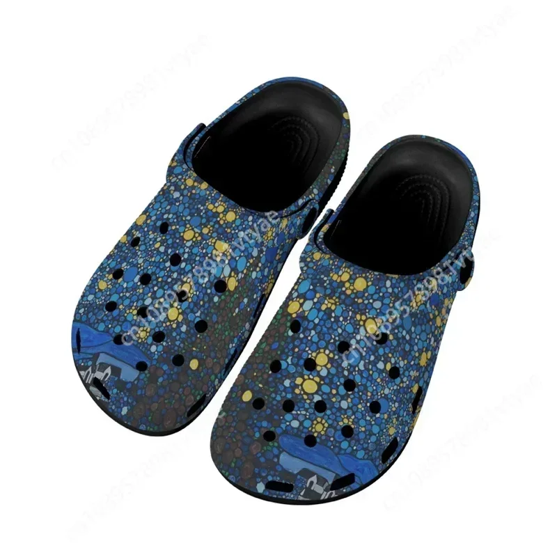 Sandals Women 2023 Van Gogh Oil Painting Brand Designer Lightweight Casual Slippers For Indoor/Home/Bathroom Flats Clogs Woman