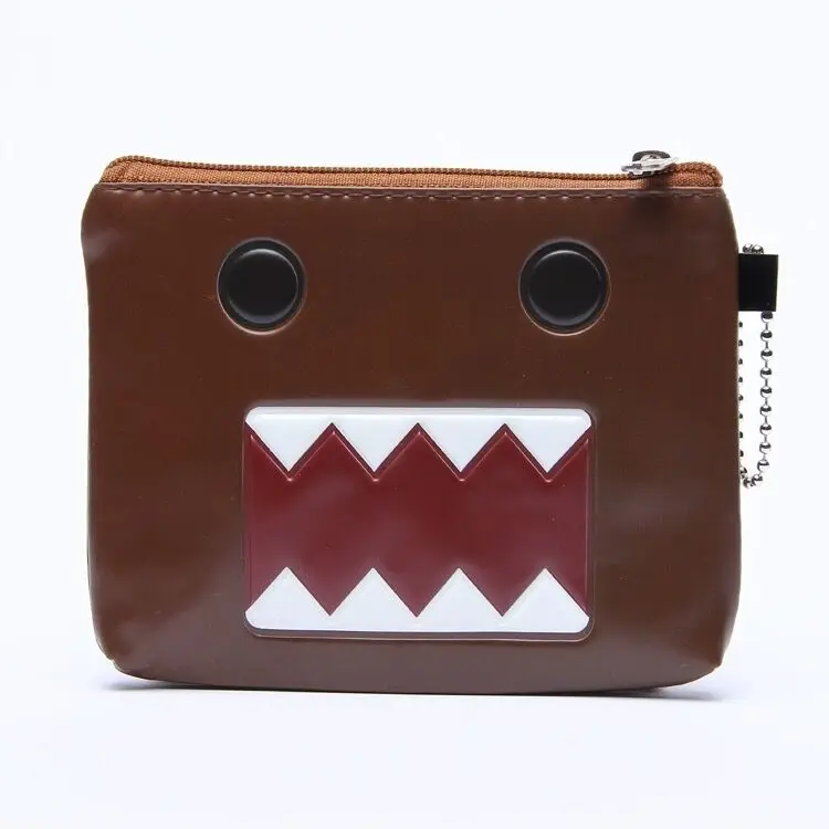 Anime Domo Kun portmonetka portfel z brelokiem śliczne cienkie etui na portmonetka małe Mini torba do przechowywania