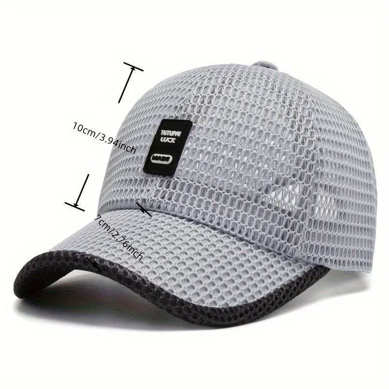 Fashion Men's Mesh Baseball Cap Breathable Ventilate Summer Caps Dad Hat Outdoor Fishing Hats Bone Gorras Snapback Trucker Cap