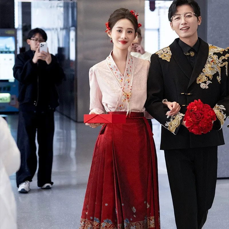 

Новый стиль, тост, модная свадьба Хань в китайском стиле