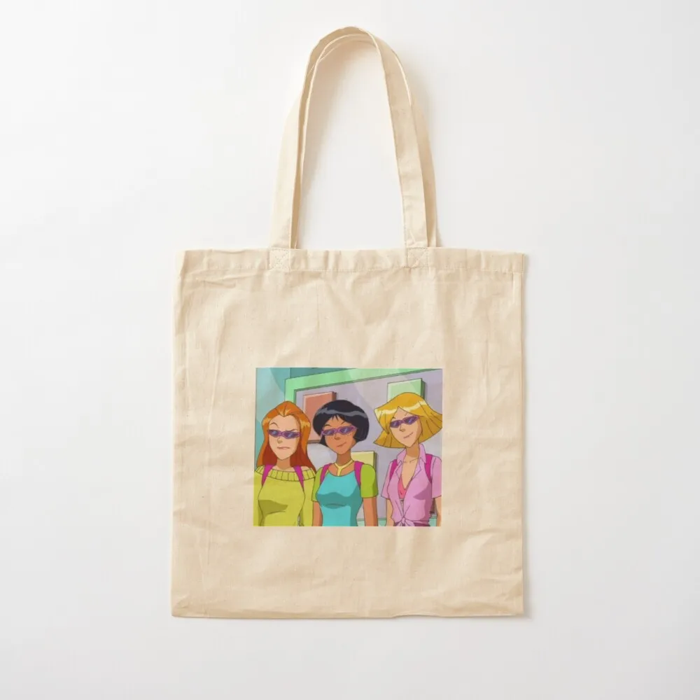 totally spies Tote Bag tote bags cloth bags supermarket folding Customizable shopping cart bags Canvas