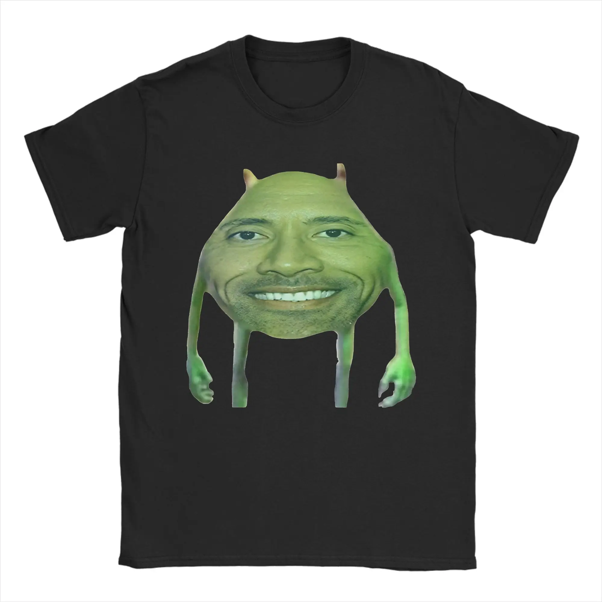 Dwayne Johnson  Green Monster T-Shirt  Harajuku T Shirts Short-Sleeved Classic Tops Summer 100% Cotton O-Neck 5XL 6XL Top Tees