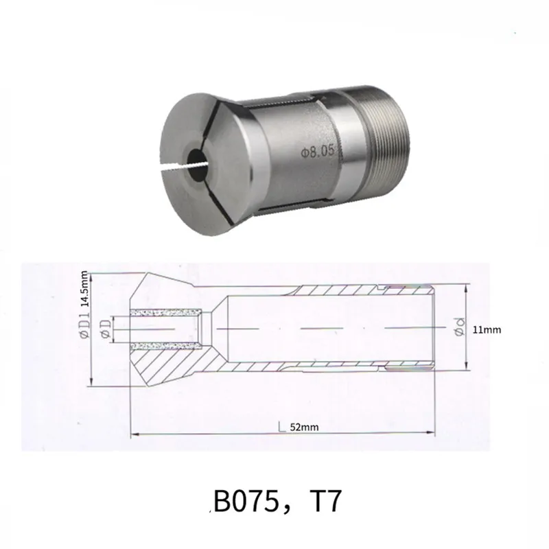 

B075 T7 Collet CNC Precision Lathe Automatic Lathe Sub Collet Guide Bush Guide Sleeve Main Shaft Chuck Collet