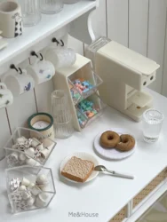 1/6 doll house model furniture accessories mini model Capsule rack/coffee storage frame(The shell needs to be used with drawer)