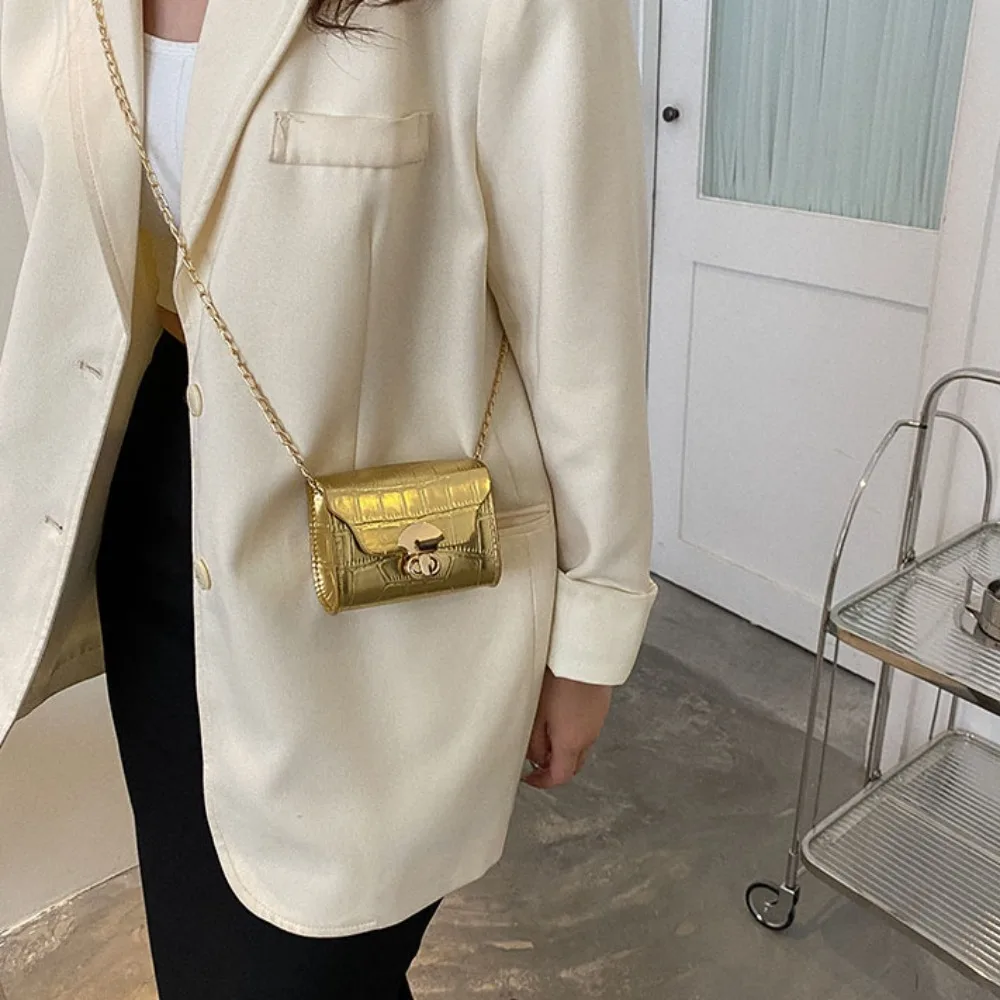 Trendy Mini Shoulder Bag Casual Chain Messenger Bag Daily Commuting Bag Lipstick Coin Purse view 5