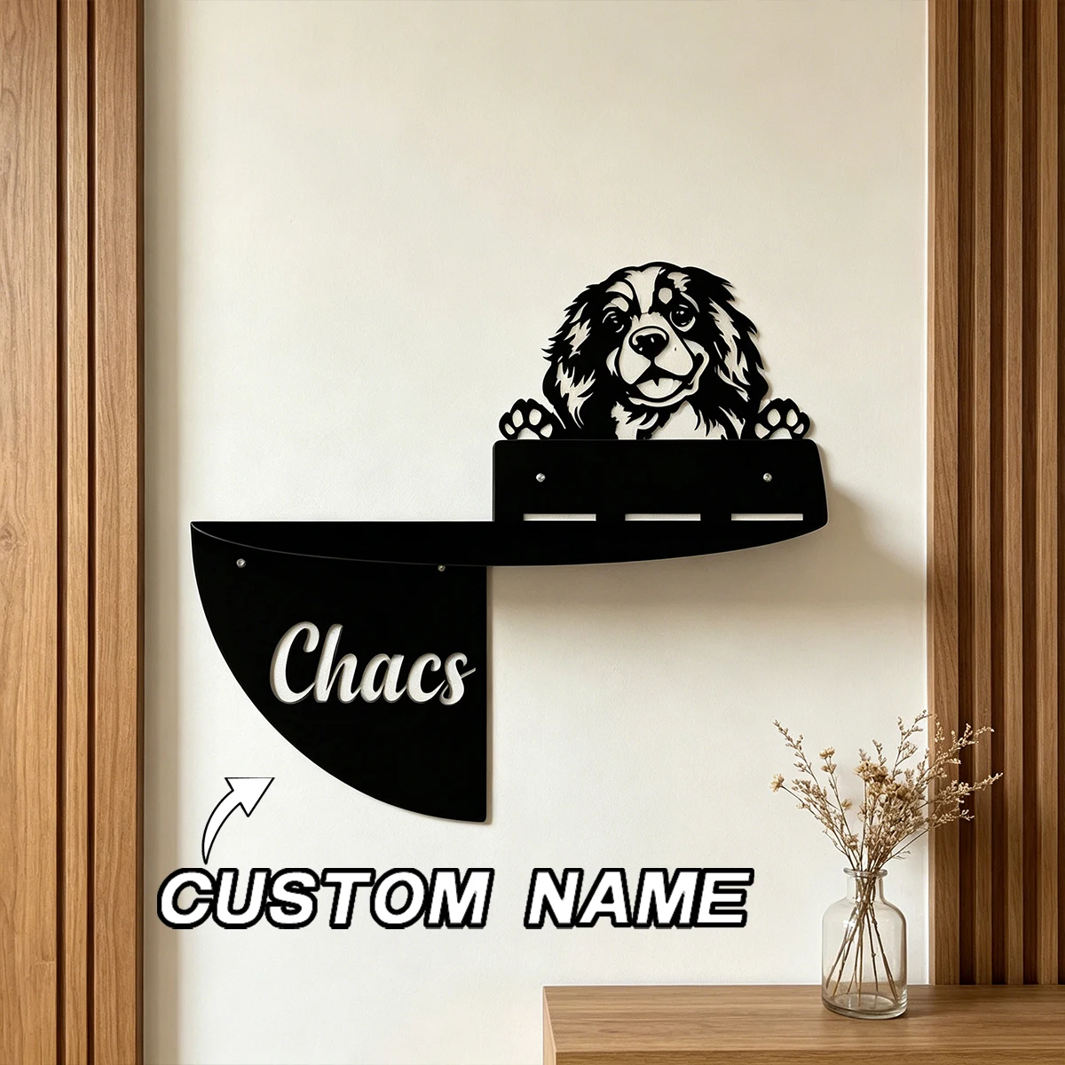 Personalized pet dog Metal Decor Shelf home decoration Gift for Thanksgiving Halloween DIY Gift Cheap home decor