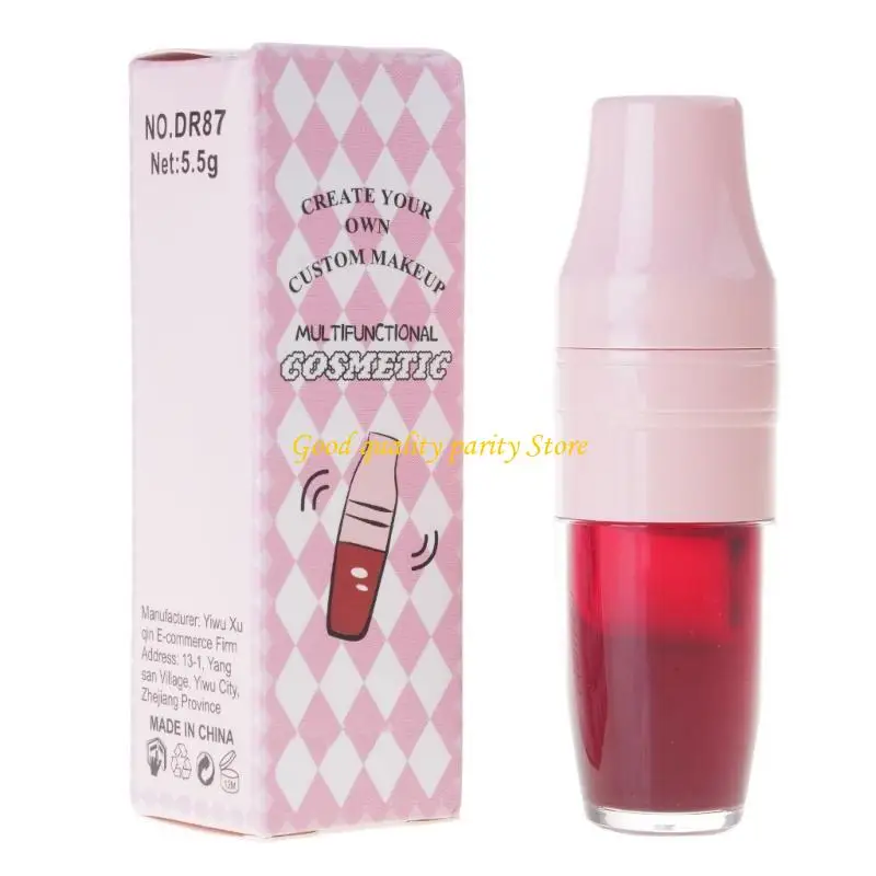 M4YA Unique Color Shake Lip Stain Gloss Smooth Look for Ladies Easy to Use