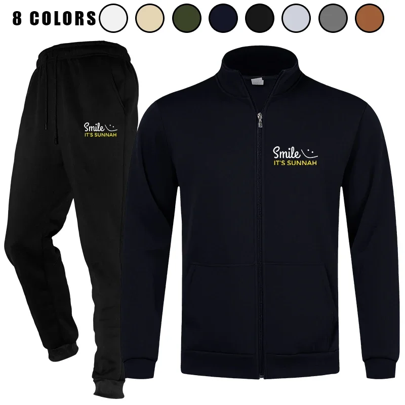 

Men's 2 Pieces Full - Zip Sweatsuit Athletic Tracksuit Workout with Active Jackets and Pants