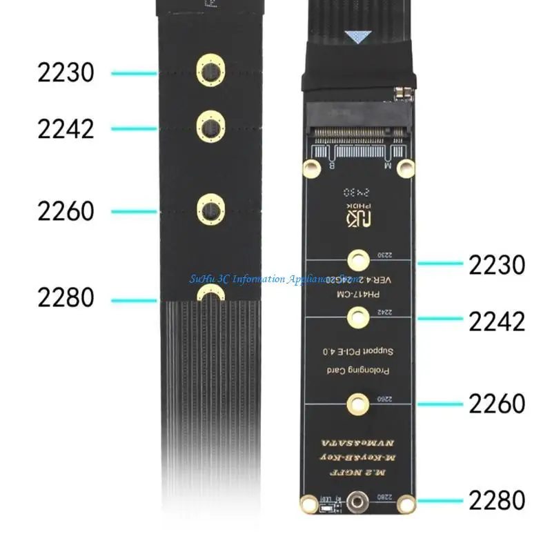 

64G/bps Solid States Drives Extension Cable PH417A PH417B M.2 NVMe Solid States Drives Risers Card