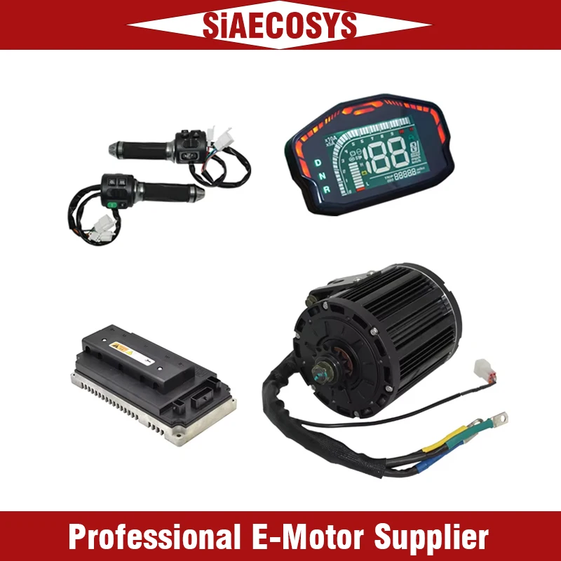 QSMOTOR QS138 7500W Max Continous 90H 4000W Rated Mid Drive Motor With VOTOL EM150/EM200 Electric Motor for Car Convert