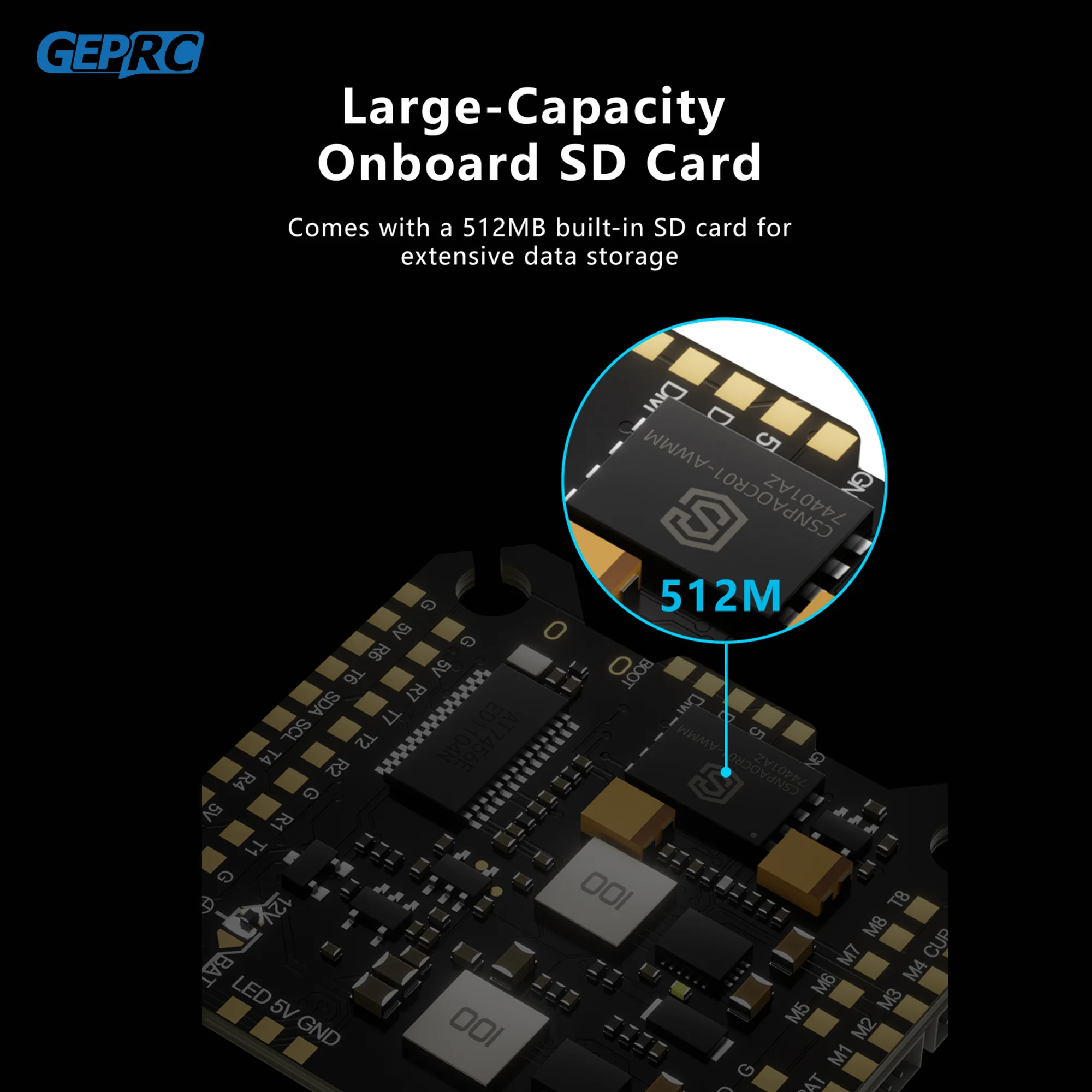GEPRC TAKER H743 BT 32Bit 50A Stack GEP-BL32 50A 96K 4IN1 ESC Dual Gyro Daten Analyse Rekord Flug Barometer Racing FPV Drone