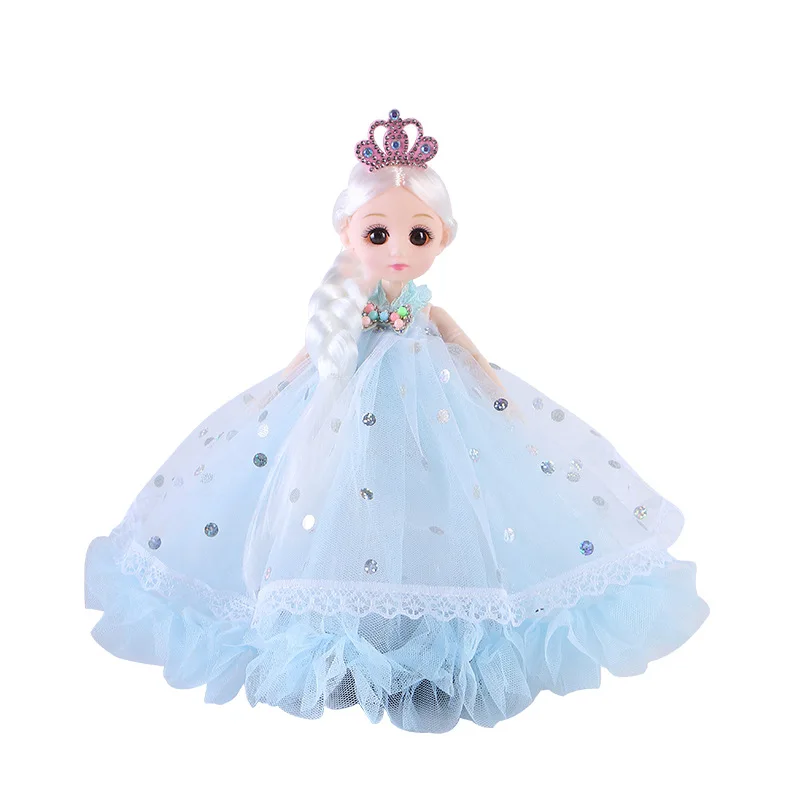 Muñeca de simulación de princesa para niña bonita, luces musicales para cantar y bailar, BJD, juguetes de vestir para el hogar, 26cm