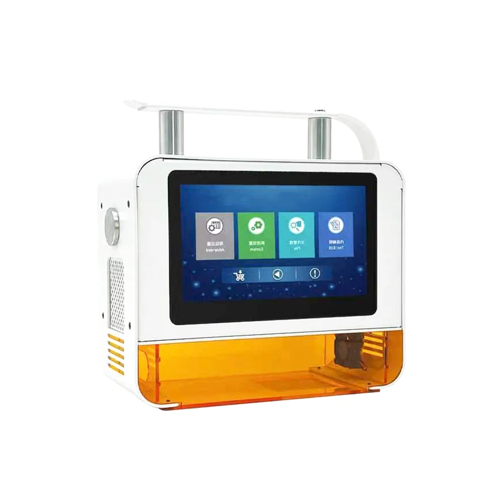 Mini 20W Laser Handheld Metal Pattern Fiber Marking Machine Small Carbon Stainless Steel Logo Engraver Supports AI DXF DWG