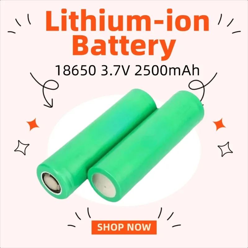 

18650 3.7V 2500mAh 20A High-power Lithium-ion Battery