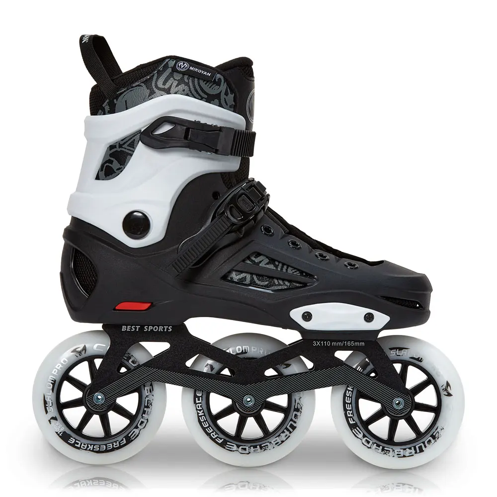 

2025 New SY Adult Large Size 110mm Inline Slalom Skates Racing Roller Skating with Aluminum Frame PP Chassis Skates Shoe Made