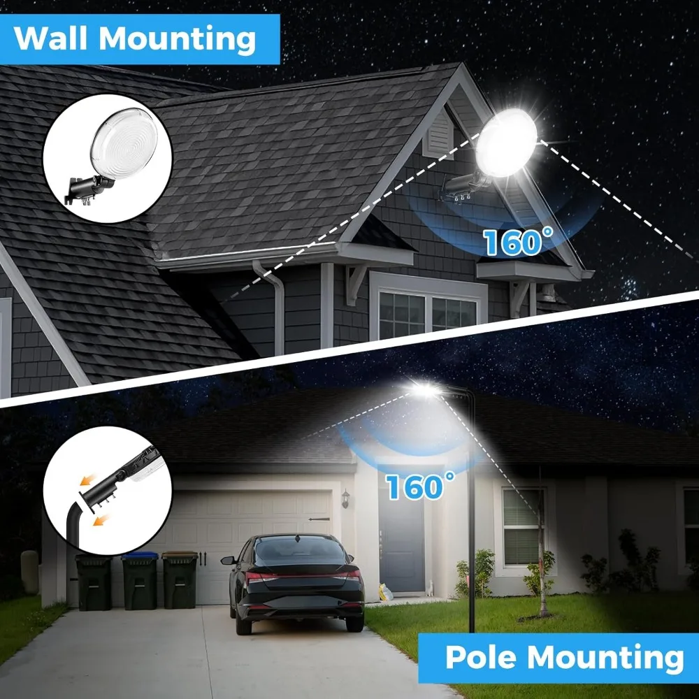 Luz LED para Granero, luces de la zona del anochecer al amanecer, luces de calle impermeables de día para granja, granja, garaje, patio, paquete de 2