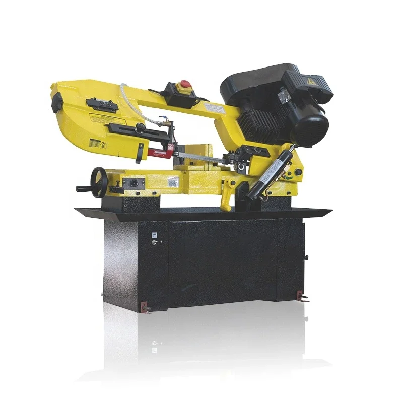 BS-712N Bow Band Saw Machine for Metal Cutting Machine Mini Metal Horizontal 45 Band Saw Machine Steel Bar Cutting Band Saw