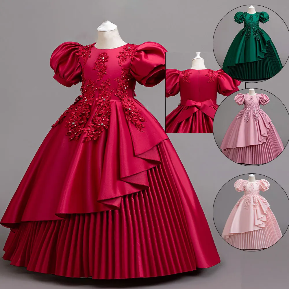 Princess ball gowns for girls, evening gowns for piano recitals and hosting duties, birthday party dresses for little girls