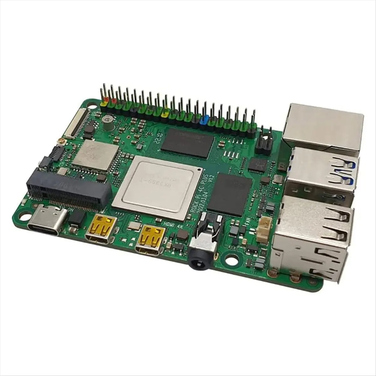 Super Sale Rock Pi 4C RK3399 Single Board Computer LPDDR4 4GB Support for Android 10.0 and for Linux