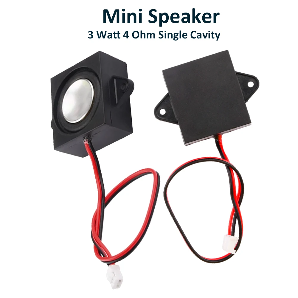 1Pcs Speaker 3 Watt 4 Ohm Single Cavity Mini Speaker Full-Range Cavity Mobile Portable Advertising Machine Speaker Connector