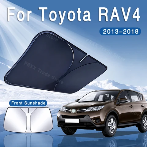 Для Toyota RAV4 XA40 2013 ~ 2018 2015 2016 2017 автомобильный солнцезащитный козырек на лобовое стекло солнцезащитный козырек теплоизоляция летние автоаксессуары