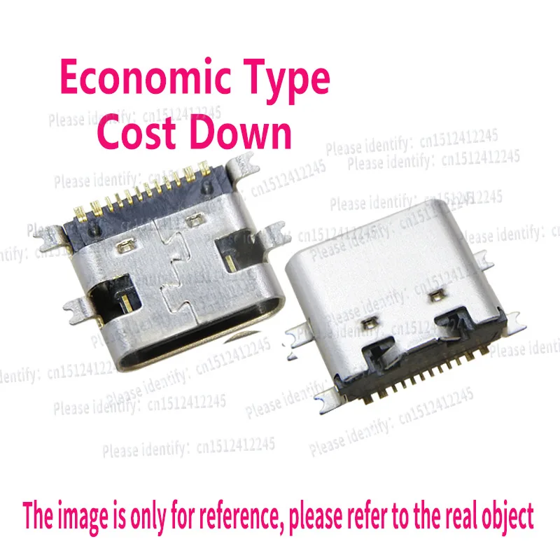 USB4110-GF-A USB4110 16Pin Type-C USB2.0, Female Connector, Positioning Column, SMT PCB Top Mount Connector