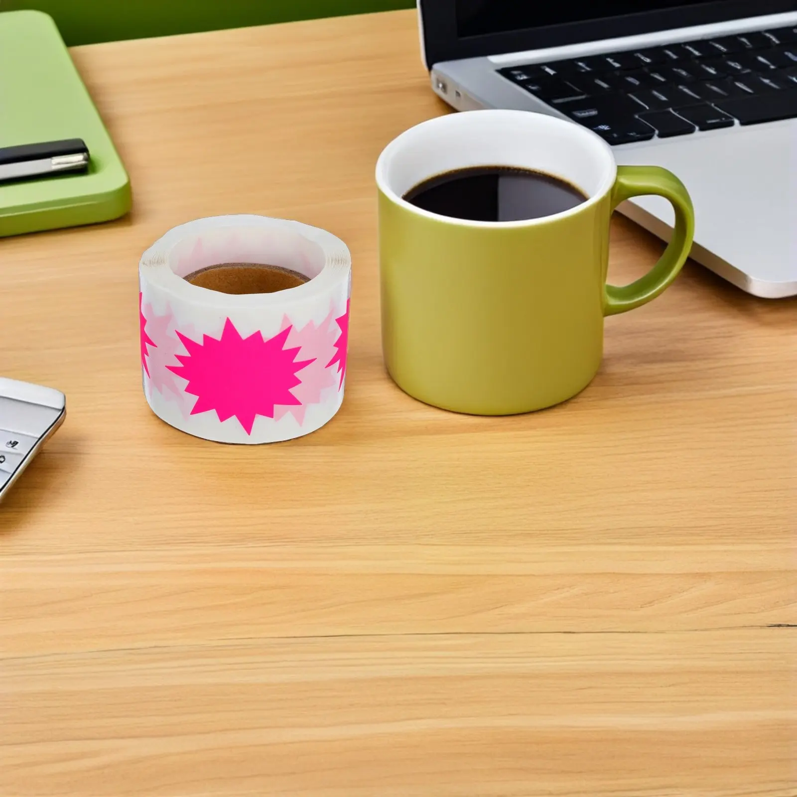 

200 шт. флуоресцентных ценников-этикеток, пустые, для записей, самоклеящиеся, для розничных магазинов, гаражей, распродаж, яркие цвета