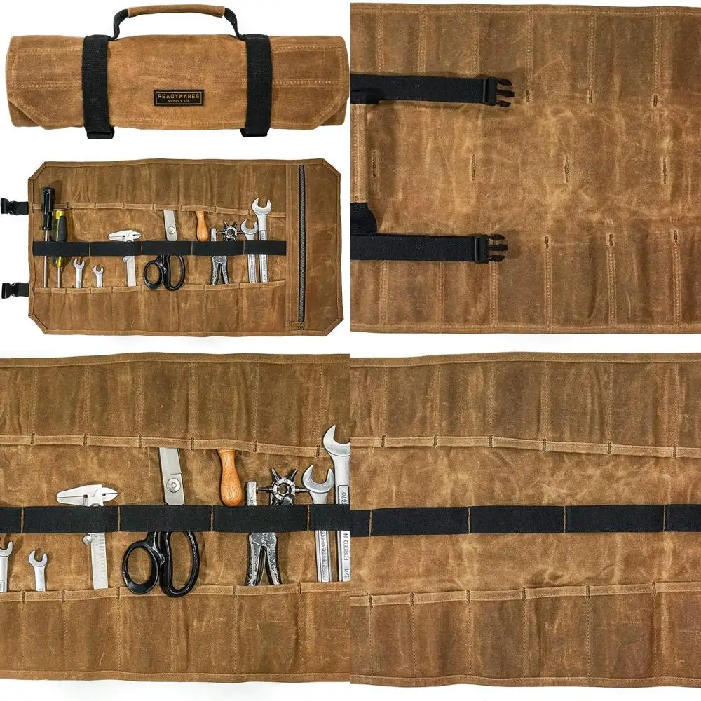 

18-Pocket Heavy-Duty Tool Roll Bag with YKK Zipper