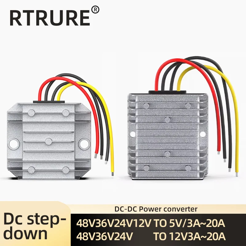 48V 36V 24V to 12V 20A 15A 10A 5A 3A step-down voltage regulator DC DC Power converter 17V-65V Vehicle power regulator