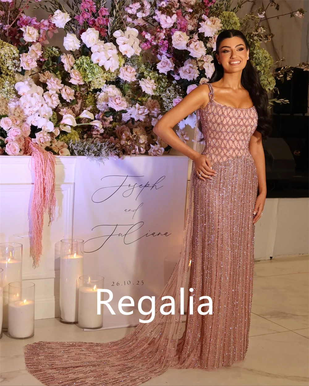 فساتين سهرة أنيقة مخصصة من التول كلاسيكية بدون حمالات بدون أكمام فساتين العودة للوطن مزاجه فساتين المناسبات الخاصة #6