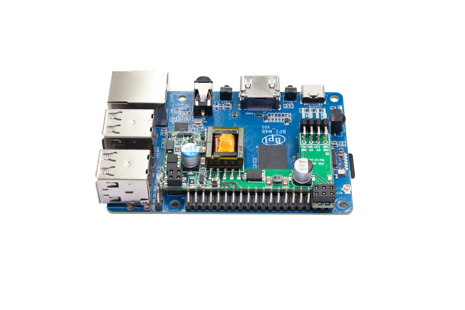 الموز Pi BPI POE HAT-R1 لتطوير BPI-M4 BERRY وBPI-M6 SBC ملحقات الكمبيوتر ذات اللوحة الواحدة