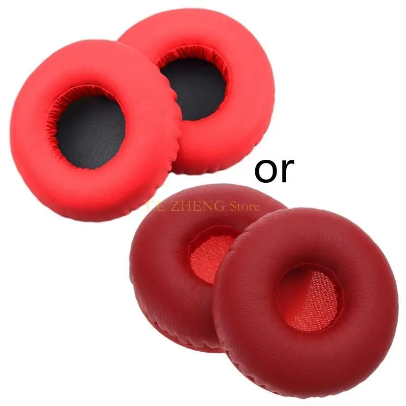 E56B 1Pair 교체 가죽 이어 패드 메모리 폼 이어 쿠션 MDR-XB450AP AB XB550 XB650 XB400 헤드폰 헤드셋