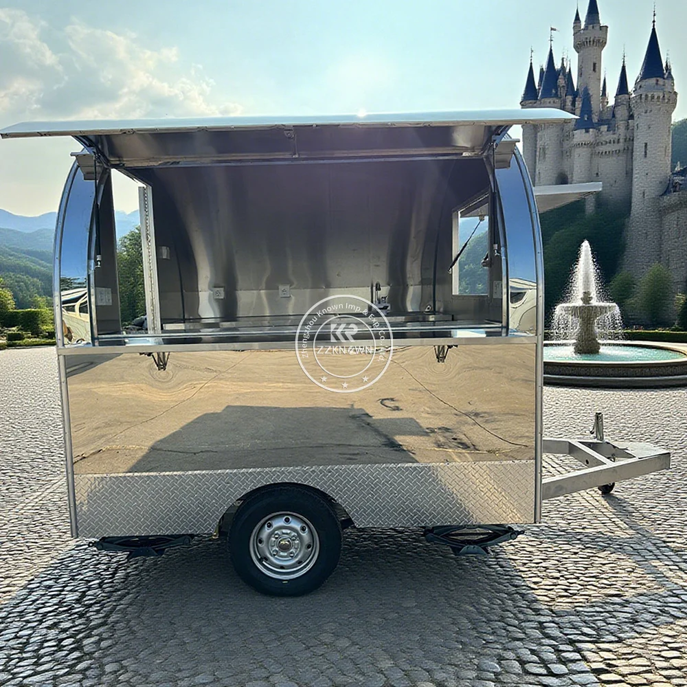 

Australia Standard Mobile Food Trailer Fully Equipped Street Ice Cream Cart Bakery Food Cart Truck With CE