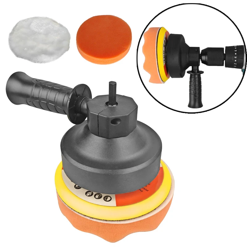 Efficient Car Waxing And Glazing Car Polishing Pad Orange, Black And White Drill Polisher Multifunctional Polishing Head