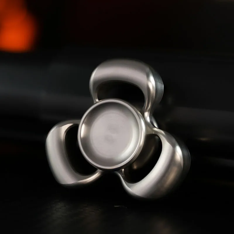 Rouleau Spinner à main en acier inoxydable, pointe des doigts en métal, pointe gyroscopique EDC, soulage le Stress, jouets Anti-anxiété