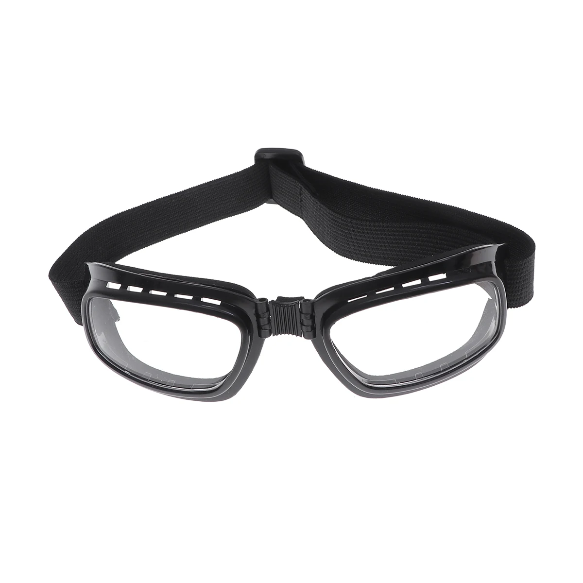 

Outdoor Snowboard Goggles Skiing Bike Motorcycle Cycling Protective Safety Goggles Glasses (Black Frame and Transparent Glass)