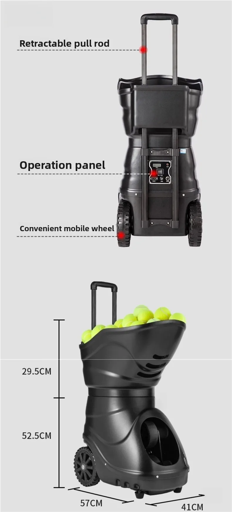 Tennis automatic serve machine, trainer, throwing and shooting machine, accompanying practice single play